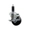 Service Caster 3.5'' SS Phenolic Swivel 1-1/8'' Expanding Stem Caster with Brake SCC-SSEX20S3514-PHS-TLB-118 - alternate 1